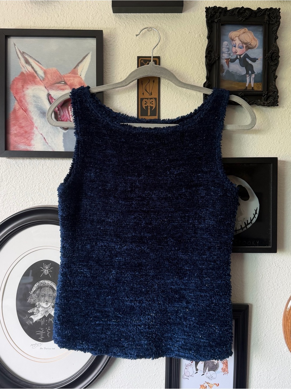 vintage 90s forever 21 fuzzy tank top